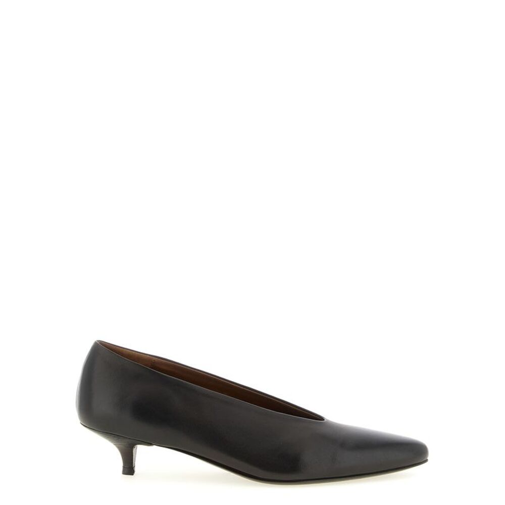 Marsell Brown Calfskin Mid Heel Women's Pumps